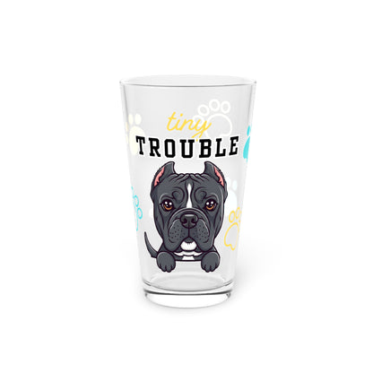 Cane Corso Tiny Trouble Pint Glass