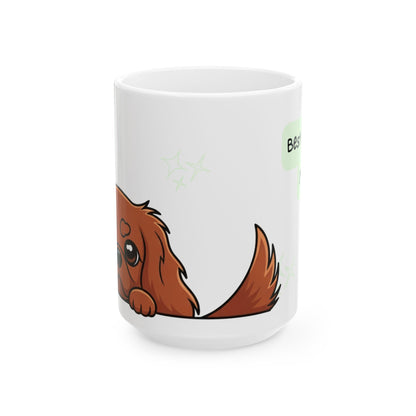 Cavalier King Charles Spaniel Peek-a-Boo Mug | Best Cavalier Mama Gift