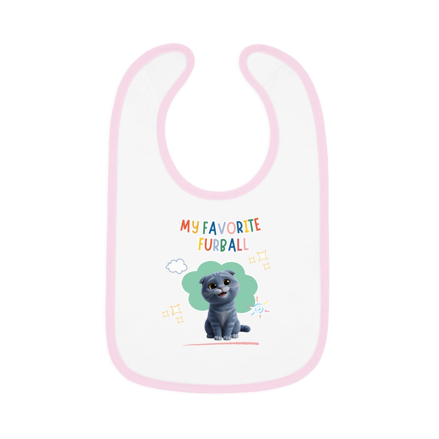 Scottish Fold Favorite Furball Baby Bib