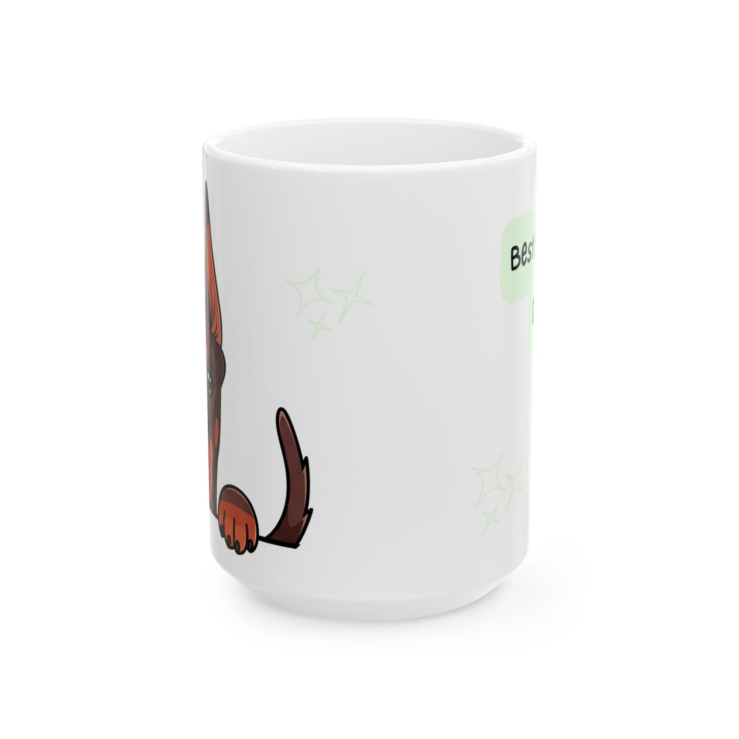 Doberman Peek-a-Boo Mug | Best Doberman Daddy Gift