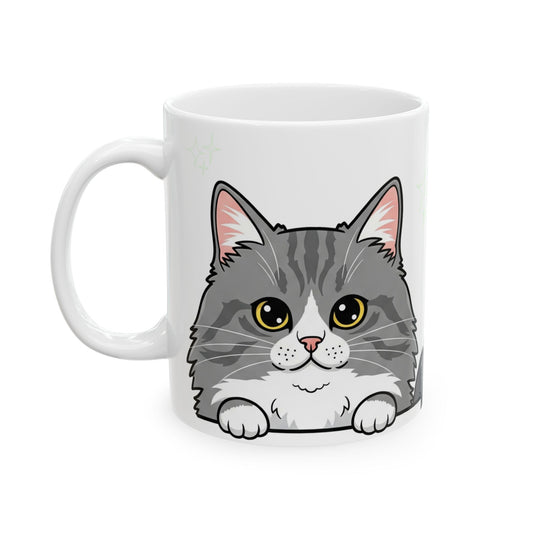 Cat Peek-a-Boo Mug | Best Cat Daddy Gift