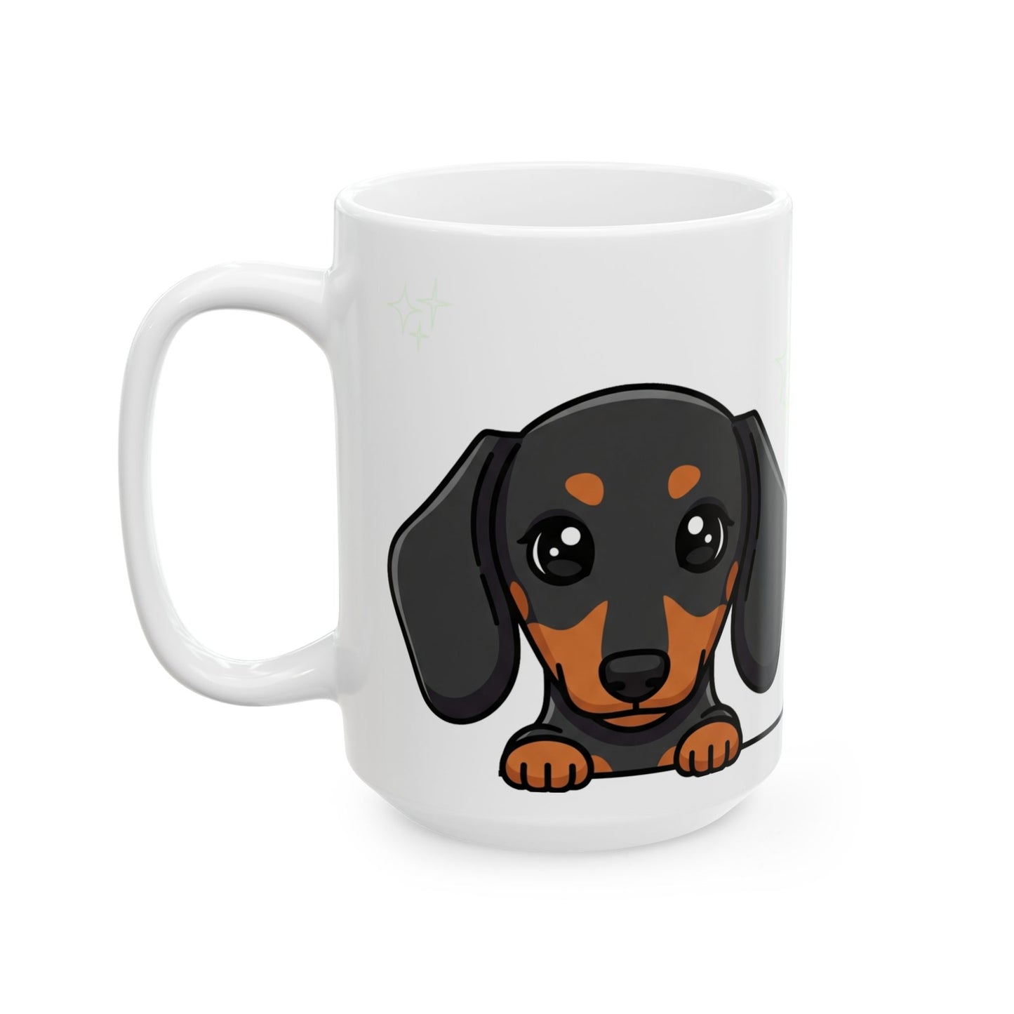 Dachshund Peek-a-Boo Mug | Best Weenie Daddy Gift