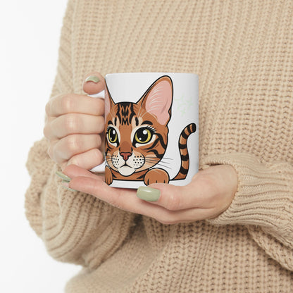 Egyptian Mau Peek-a-Boo Mug | Best Egyptian Mau Daddy