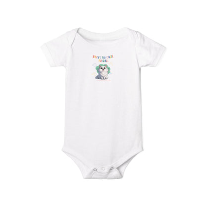 Long hair white cat Favorite Furball Onesie