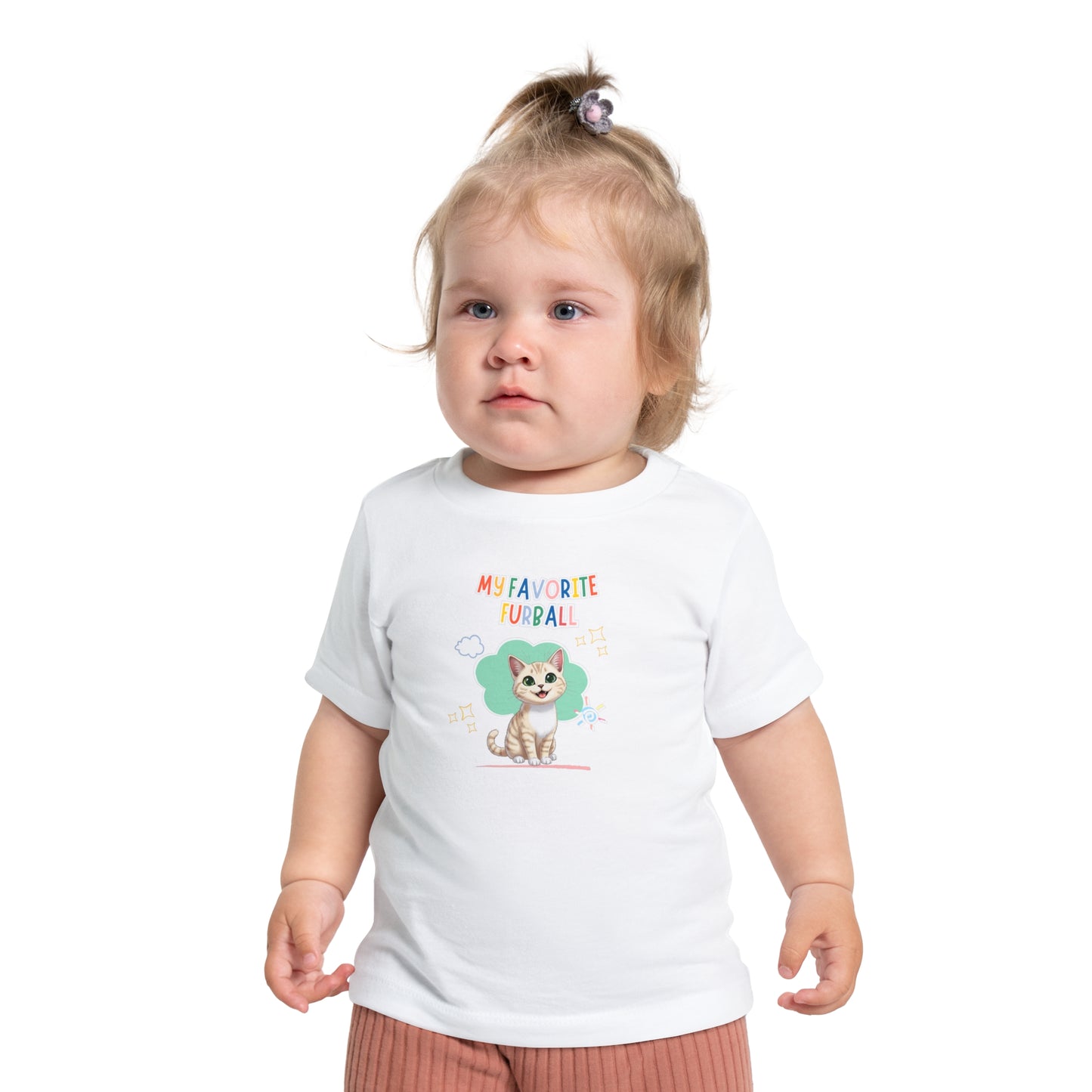 Short hair cream cat Favorite Furball Baby Tee