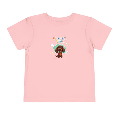 Dacshund Favorite Furball Toddler Tee