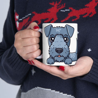 Kerry Blue Terrier Peek-a-Boo Mug | Best Kerry Blue Terrier Daddy Gift