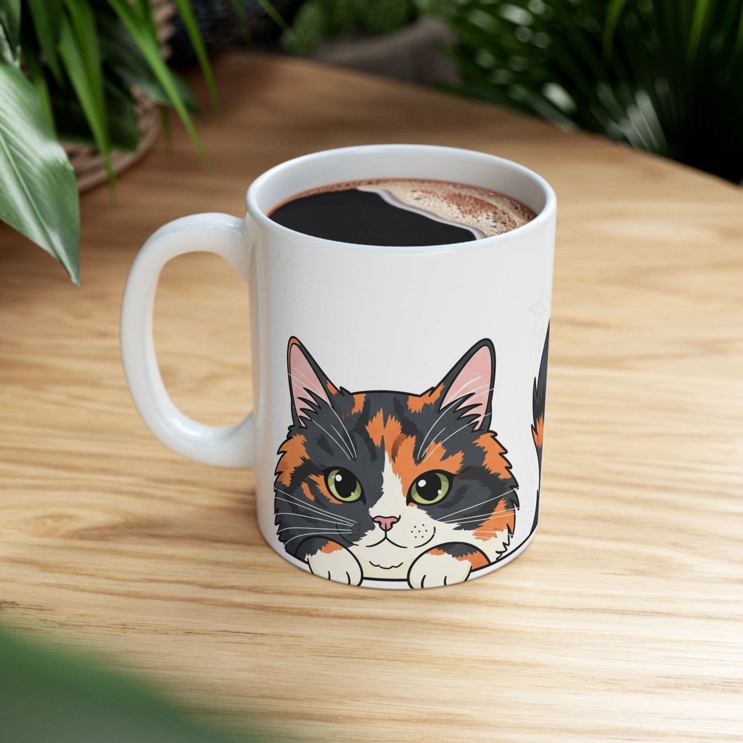Cat Peek-a-Boo Mug | Best Cat Daddy Gift