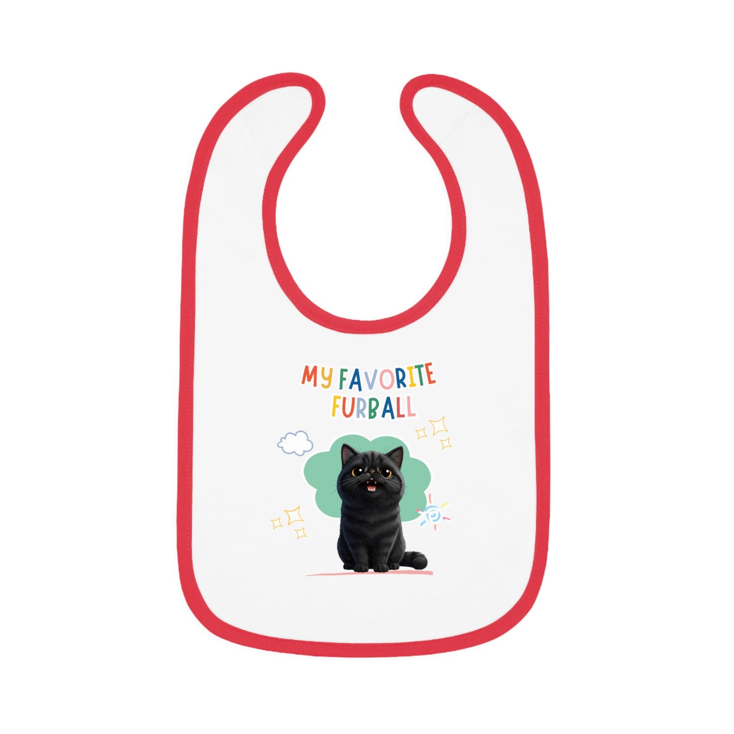 Exotic Shorthair Favorite Furball Baby Bib