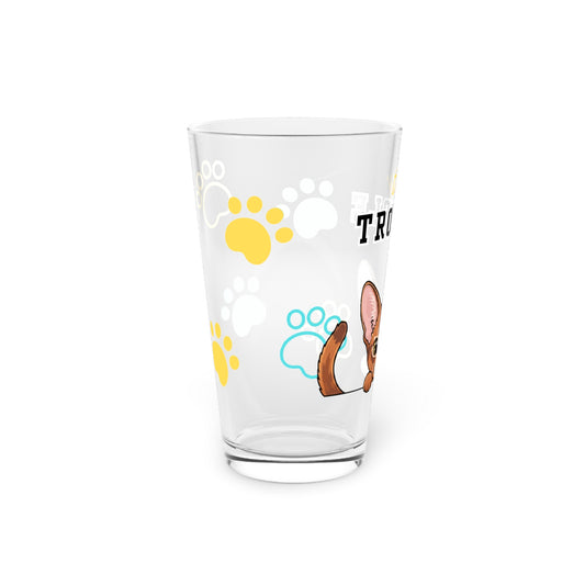 Abyssinian Tiny Trouble Pint Glass
