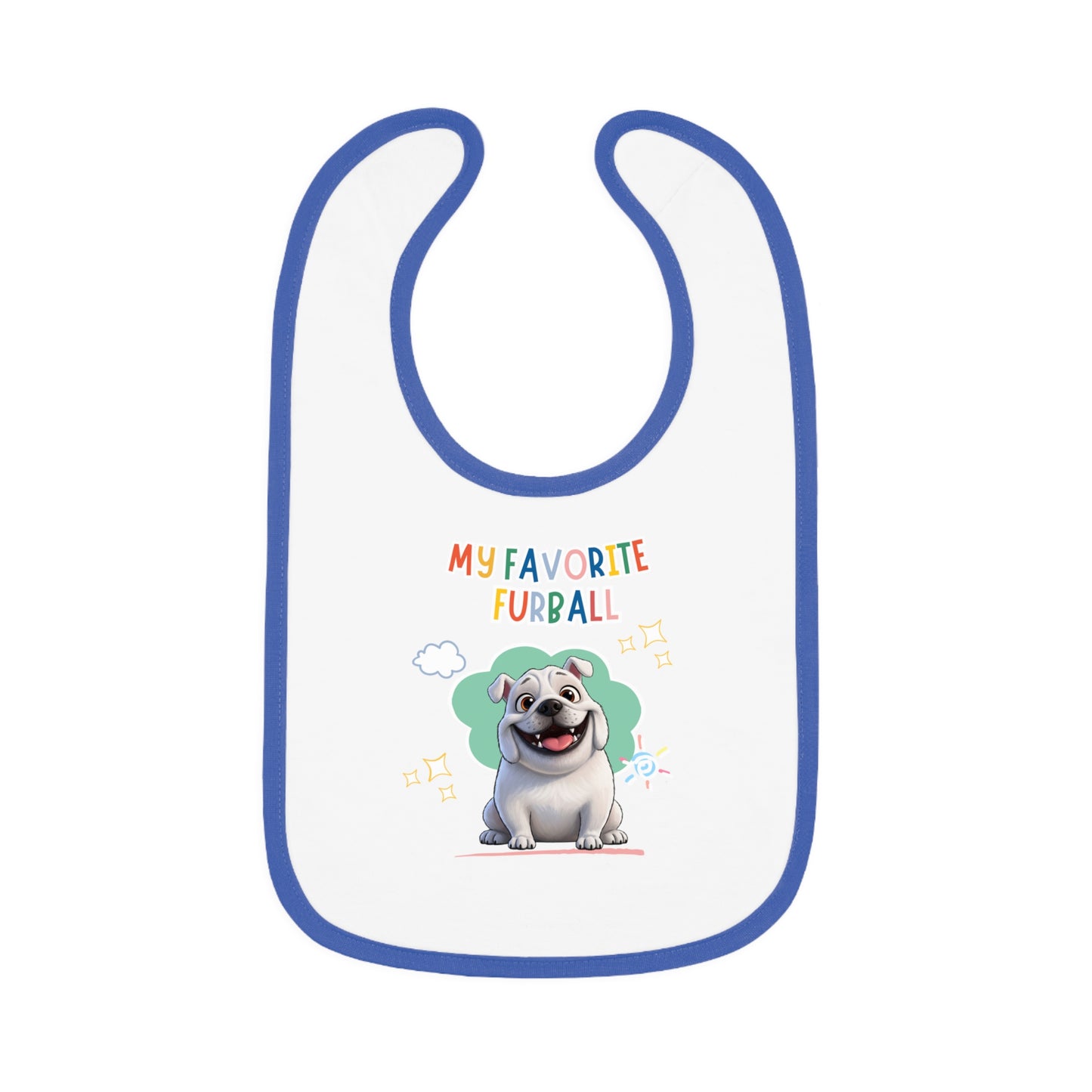 Bulldog Favorite Furball Baby Bib