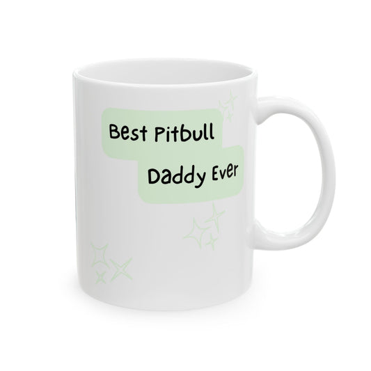 Pitbull Peek-a-Boo Mug | Best Pitbull Daddy Gift