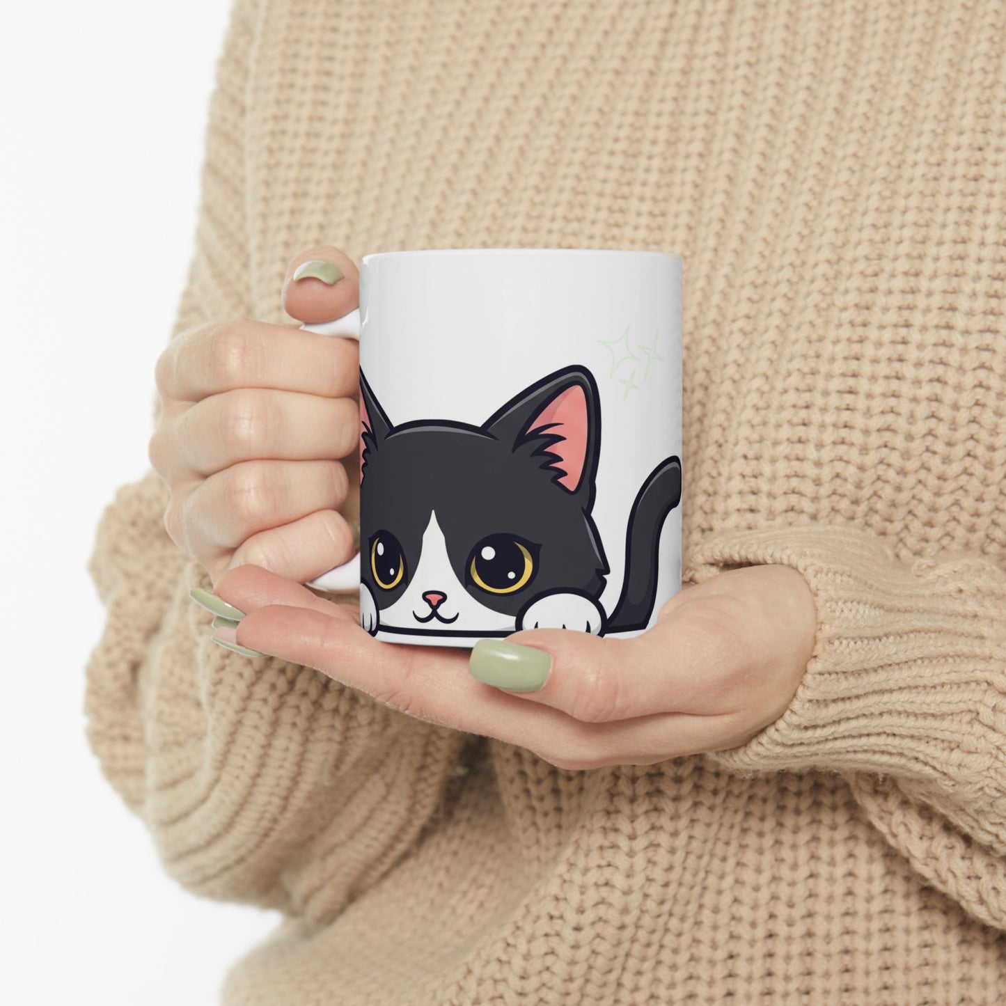 Cat Peek-a-Boo Mug | Best Cat Mama Gift