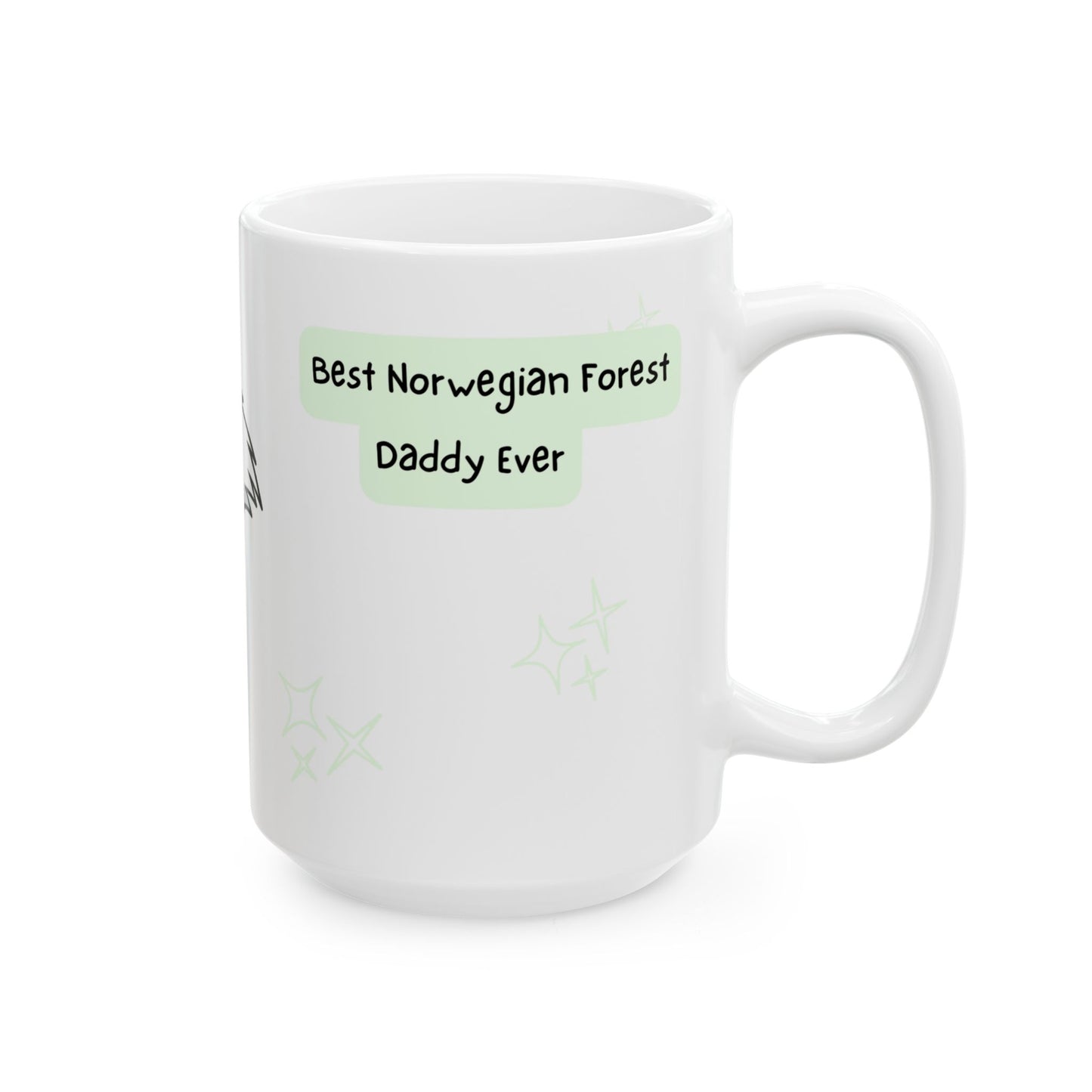 Norwegian Forest Cat Peek-a-Boo Mug | Best Norwegian Forest Daddy Gift