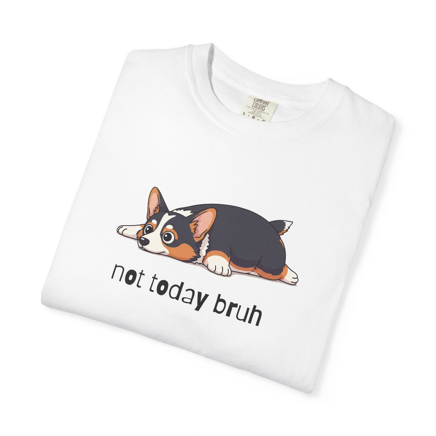 Corgi Not Today Bruh T-Shirt