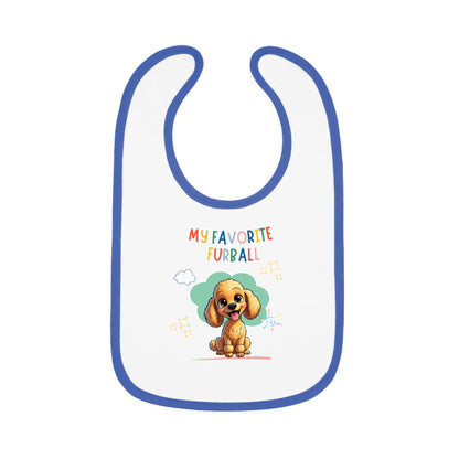 Poodle Favorite Furball Baby Bib