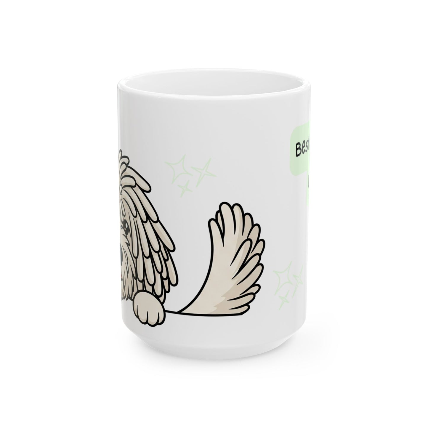 Komondor Peek-a-Boo Mug | Best Komondor Daddy Gift