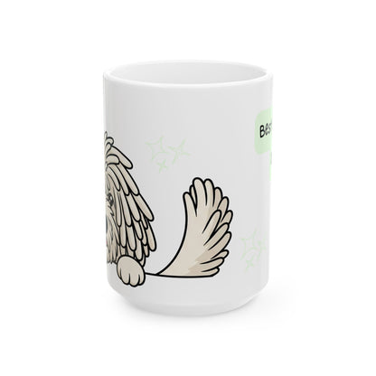 Komondor Peek-a-Boo Mug | Best Komondor Daddy Gift