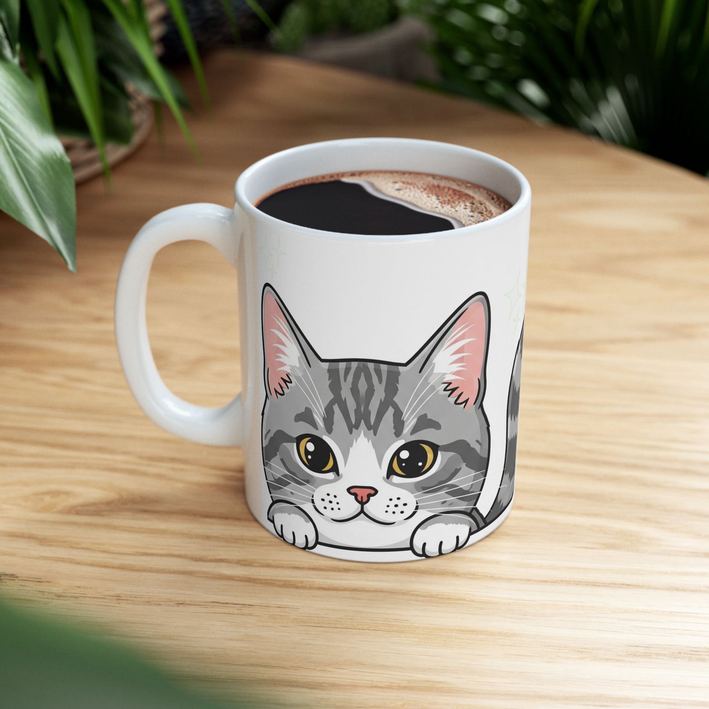 Cat Peek-a-Boo Mug | Best Cat Mama Gift