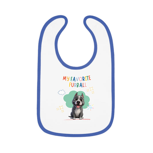 Staffy Favorite Furball Baby Bib