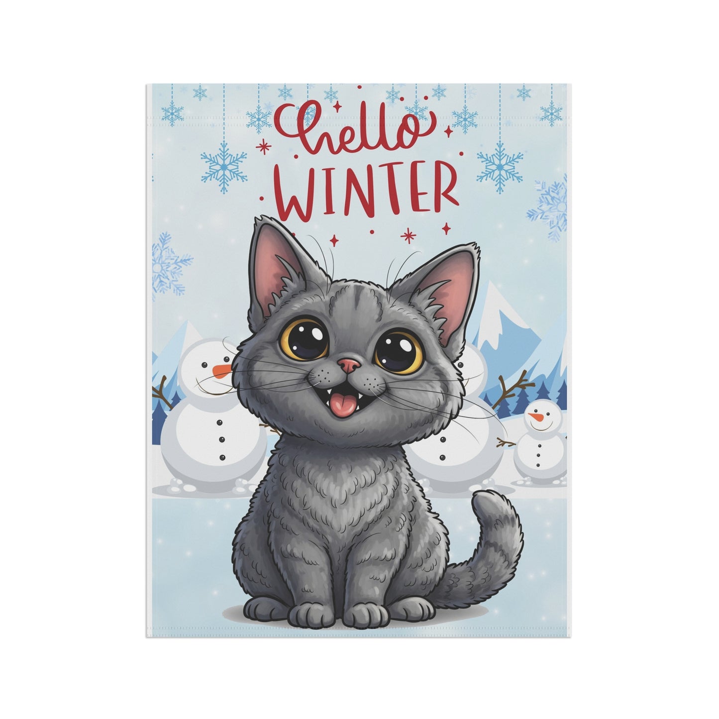 Selkirk Rex Hello Winter Garden Banner