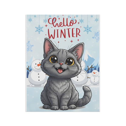 Selkirk Rex Hello Winter Garden Banner