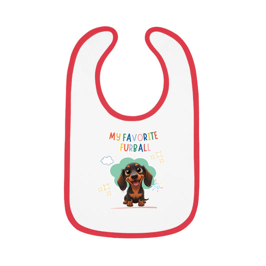 Dacshund Favorite Furball Baby Bib
