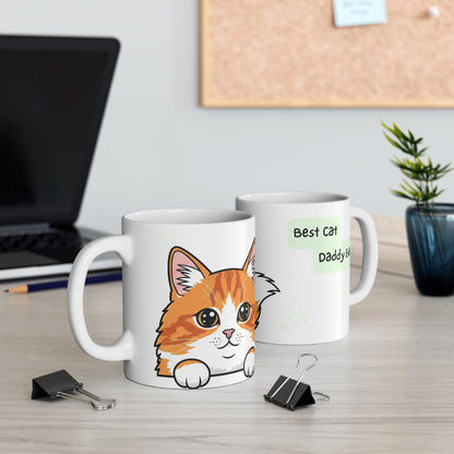 Cat Peek-a-Boo Mug | Best Cat Daddy Gift