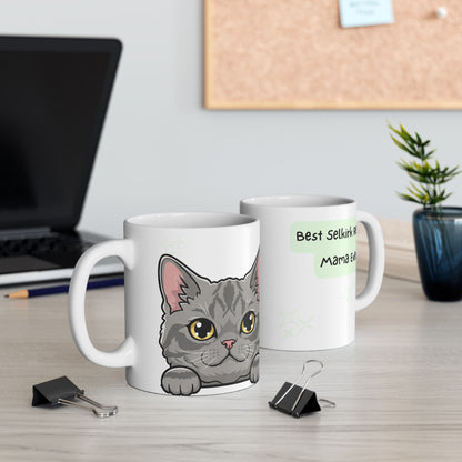 Selkirk Rex Peek-a-Boo Mug | Best Selkirk Rex Mama Gift