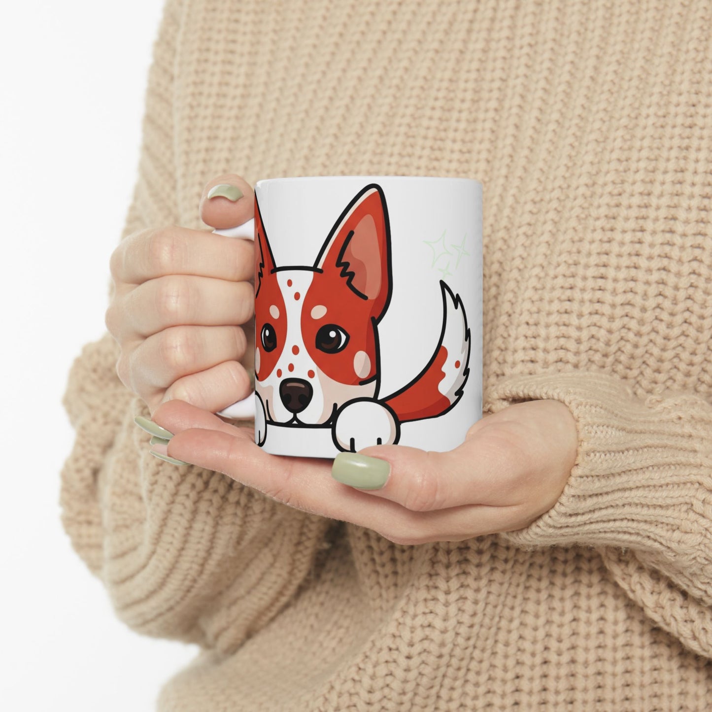 Australian Cattle Dog Peek-a-Boo Mug | Best Heeler Daddy Gift