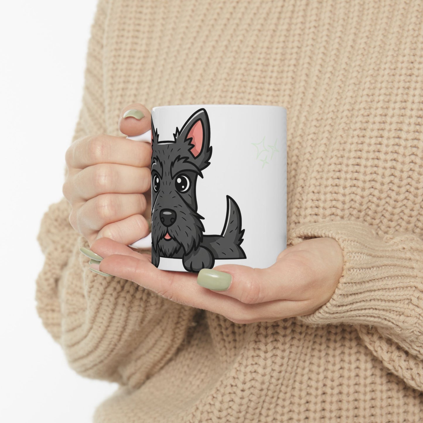 Scottish Terrier Peek-a-Boo Mug | Best Scottie Mama Gift