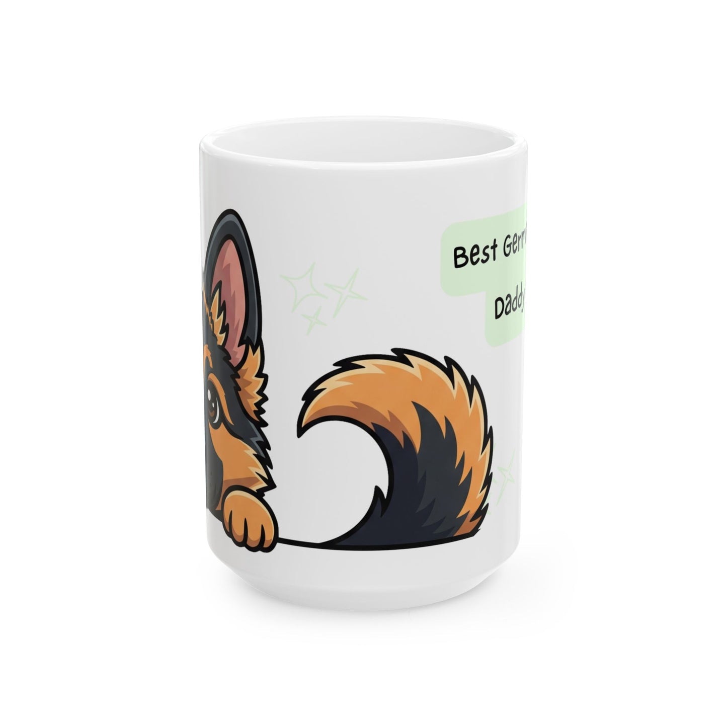 German Shepherd Peek-a-Boo Mug | Best German Shepherd Daddy