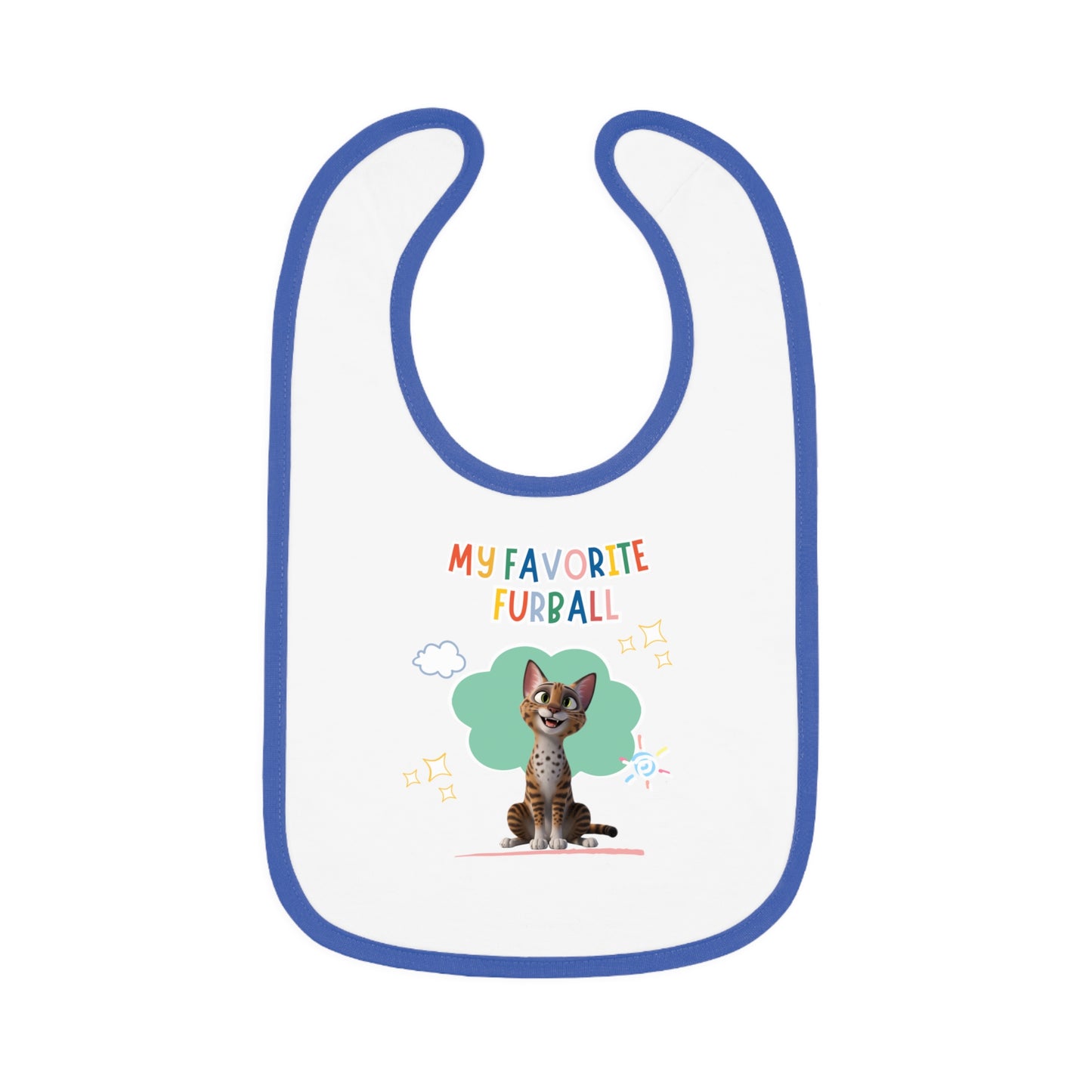Ocicat Favorite Furball Baby Bib
