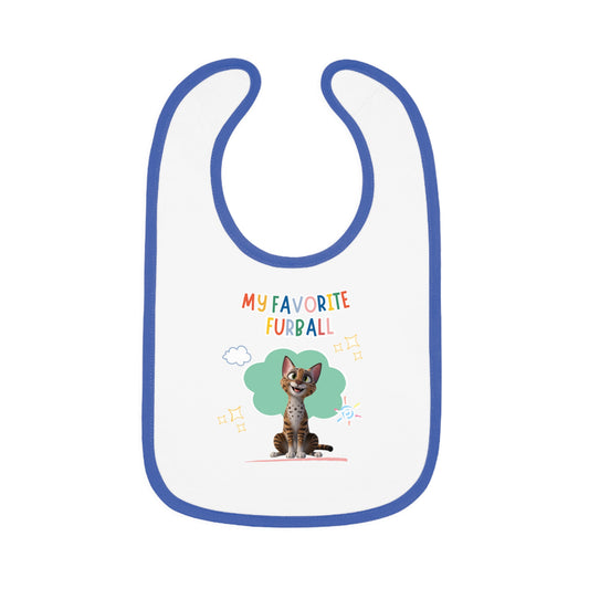 Ocicat Favorite Furball Baby Bib