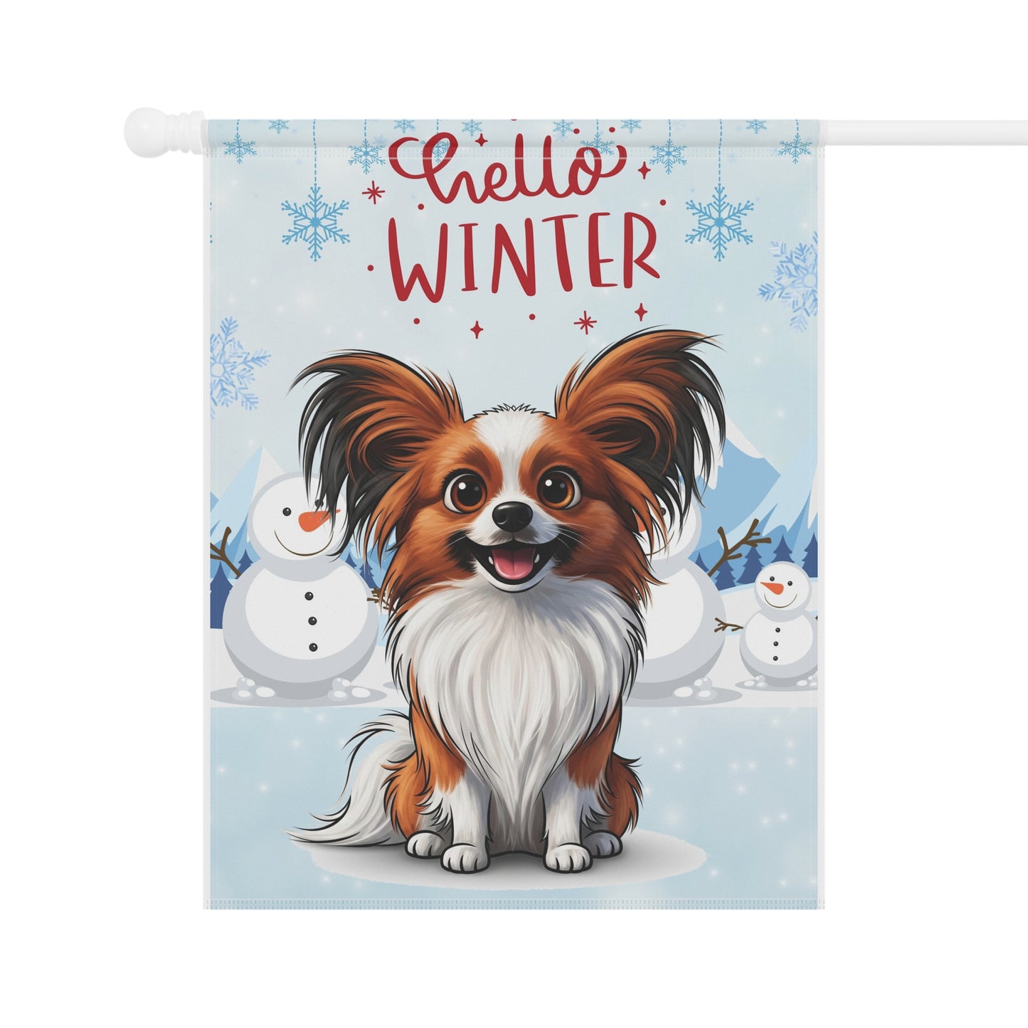 Papillon Hello Winter Garden Banner