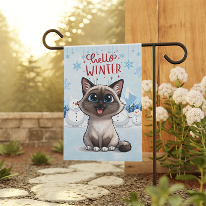 Ragdoll Hello Winter Garden Banner