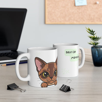 Cat Peek-a-Boo Mug | Best Cat Mama Gift