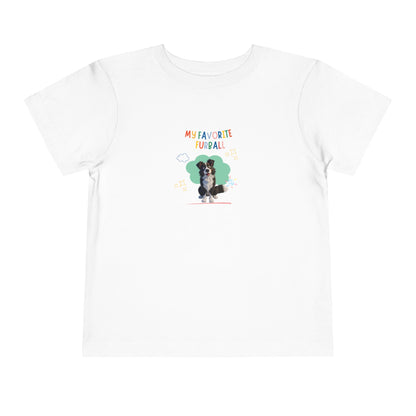 Border Collie Favorite Furball Toddler Tee