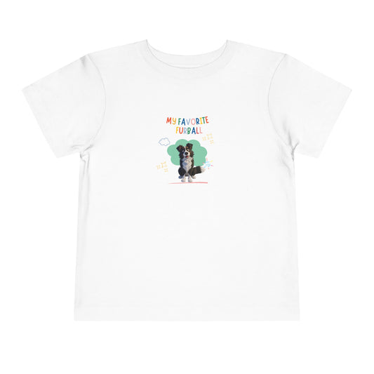 Border Collie Favorite Furball Toddler Tee