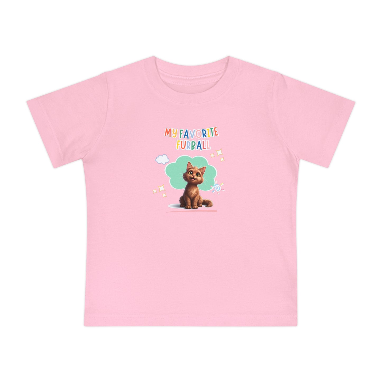 Long hair Brown Cat Favorite Furball Baby Tee