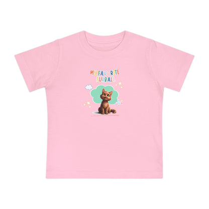 Long hair Brown Cat Favorite Furball Baby Tee