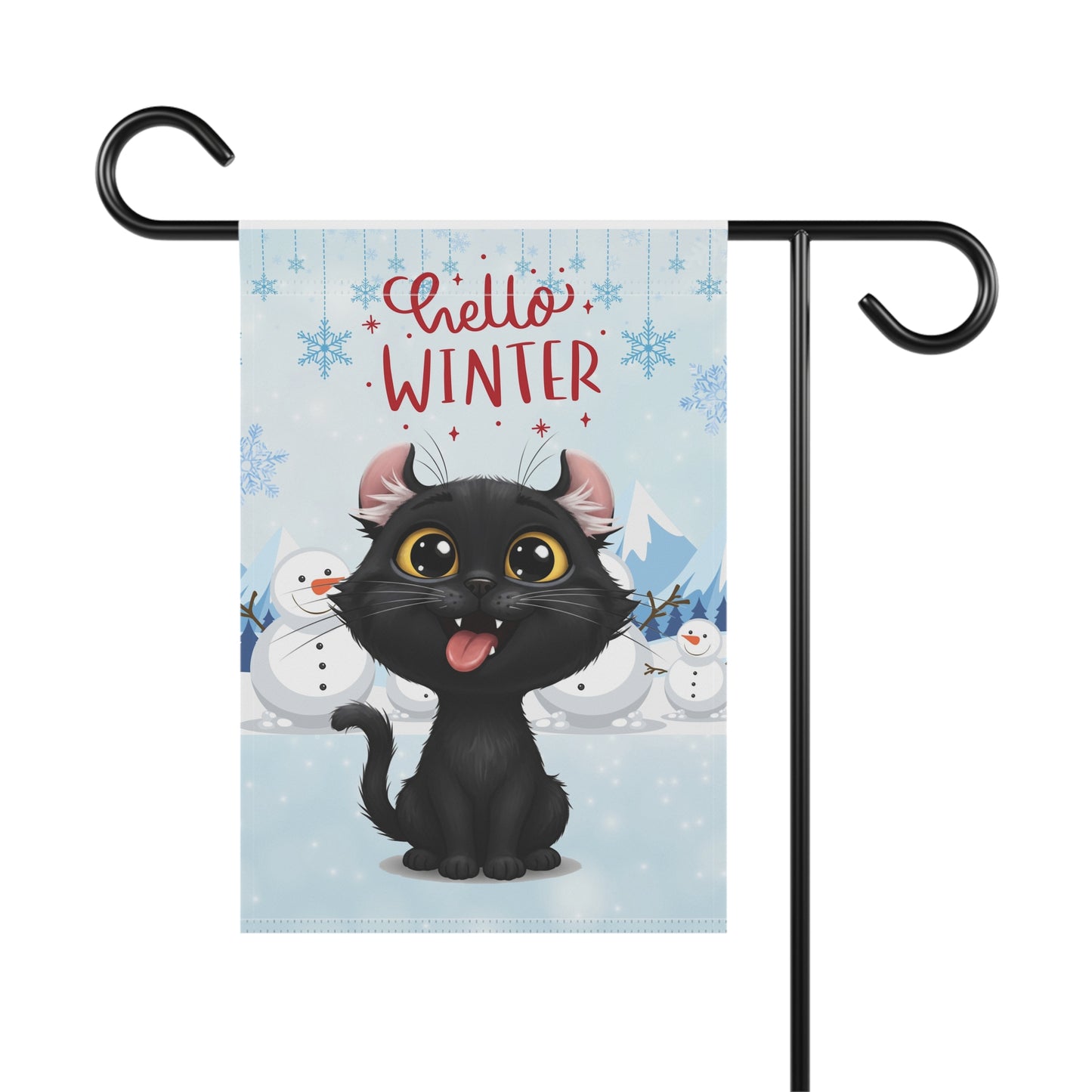 American Curl Hello Winter Garden Banner