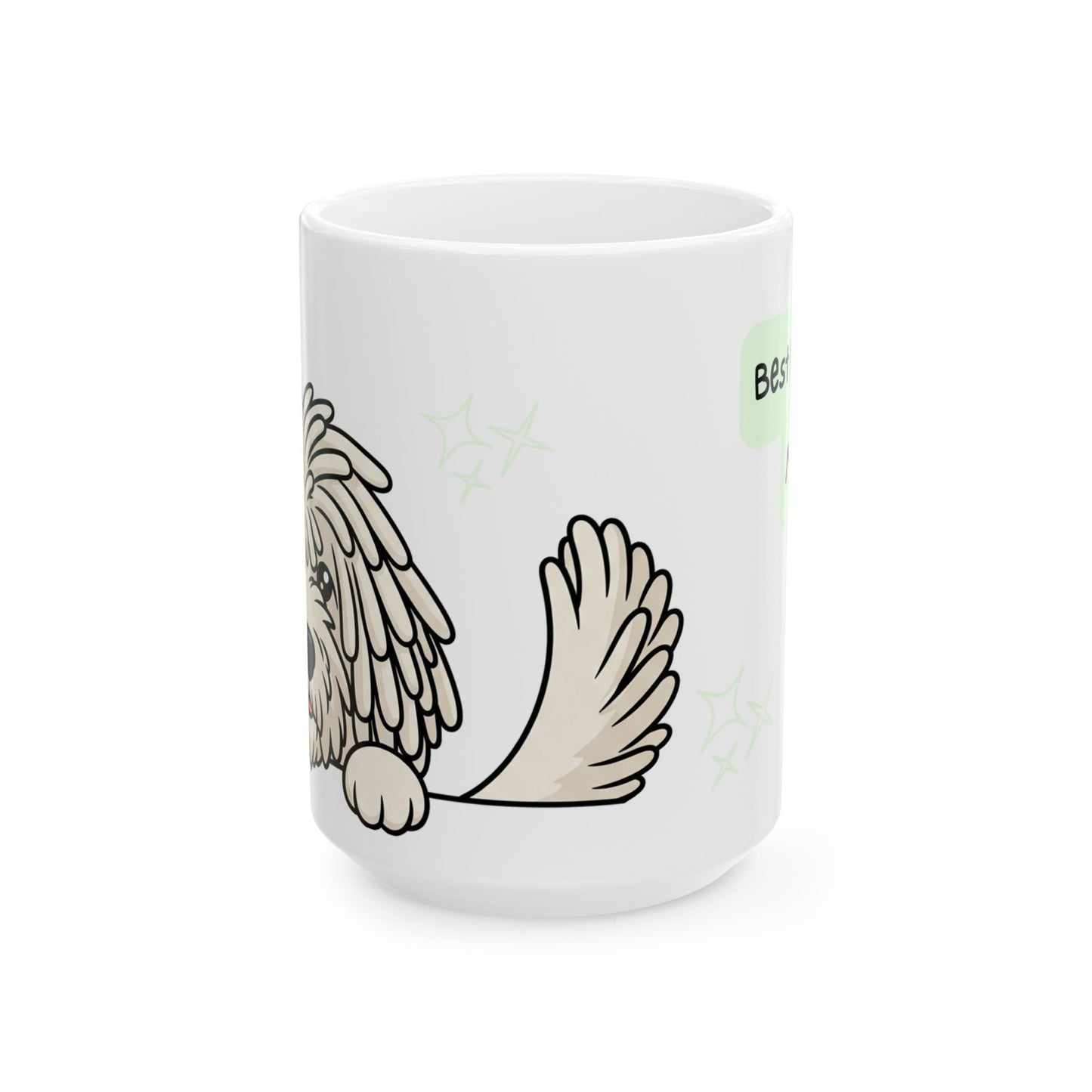 Komondor Peek-a-Boo Mug | Best Komondor Mama Gift