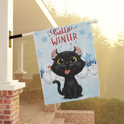 American Curl Hello Winter Garden Banner