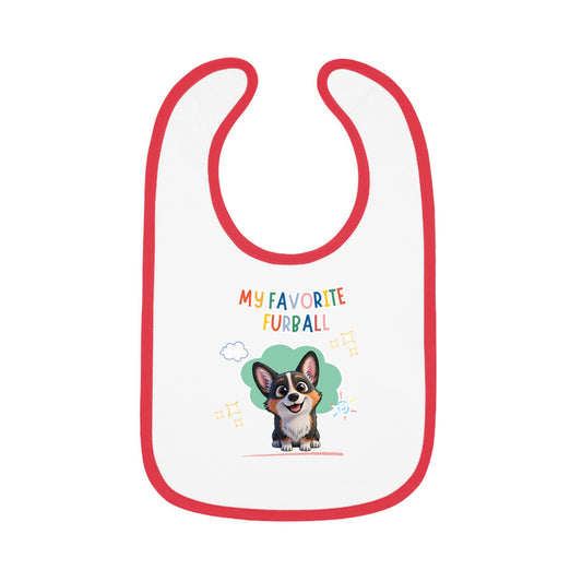 Corgi Favorite Furball Baby Bib