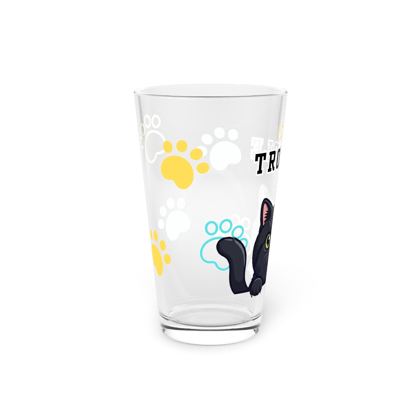 Exotic Shorthair Tiny Trouble Pint Glass