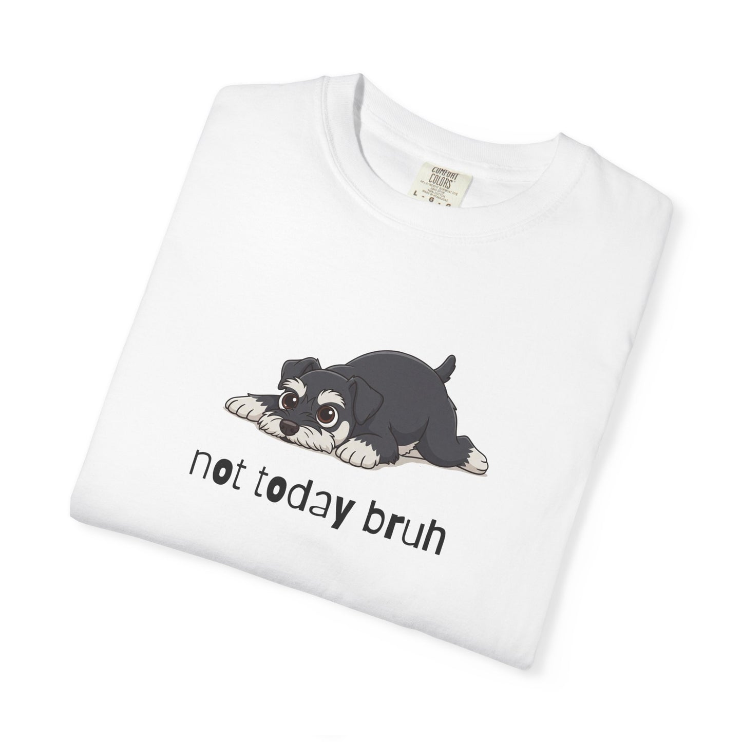 Schnauzer Not Today Bruh T-Shirt