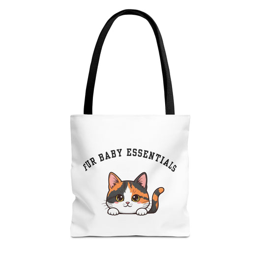 Short hair calico cat FurBaby Tote Bag
