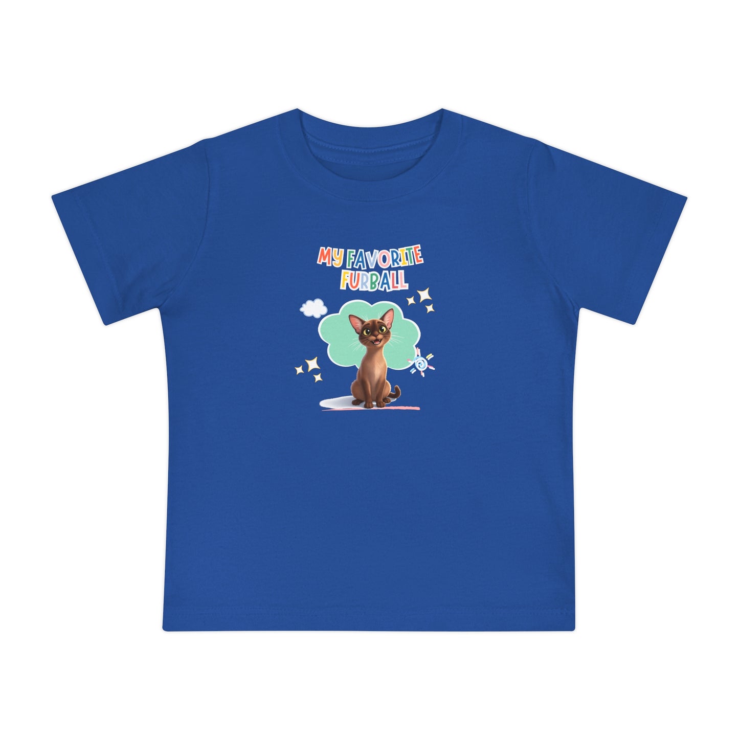 Short hair brown cat Favorite Furball Baby Tee