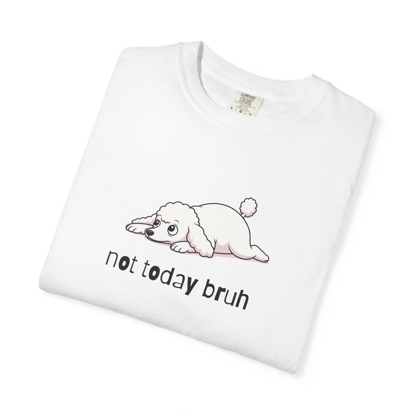 Poodle Not Today Bruh T-Shirt